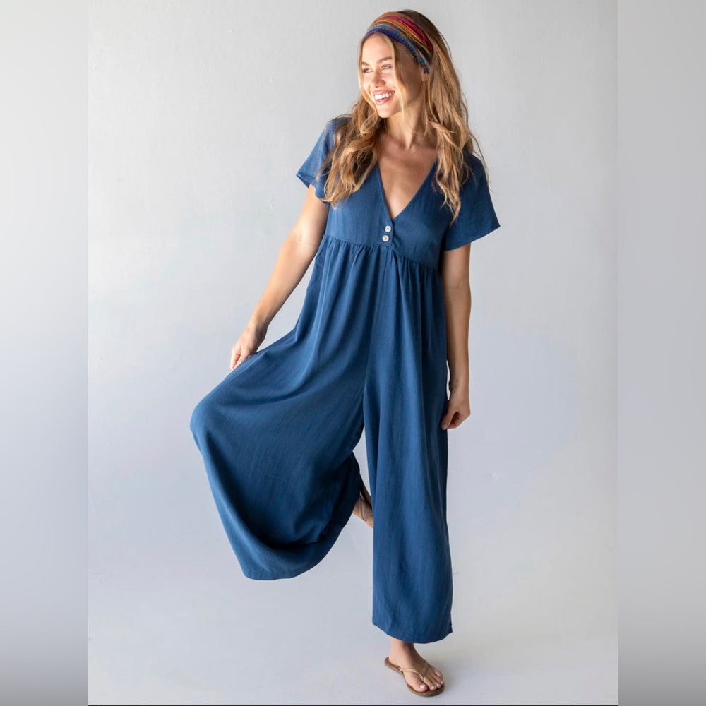 Natural Life Avery Jumpsuit in Indigo